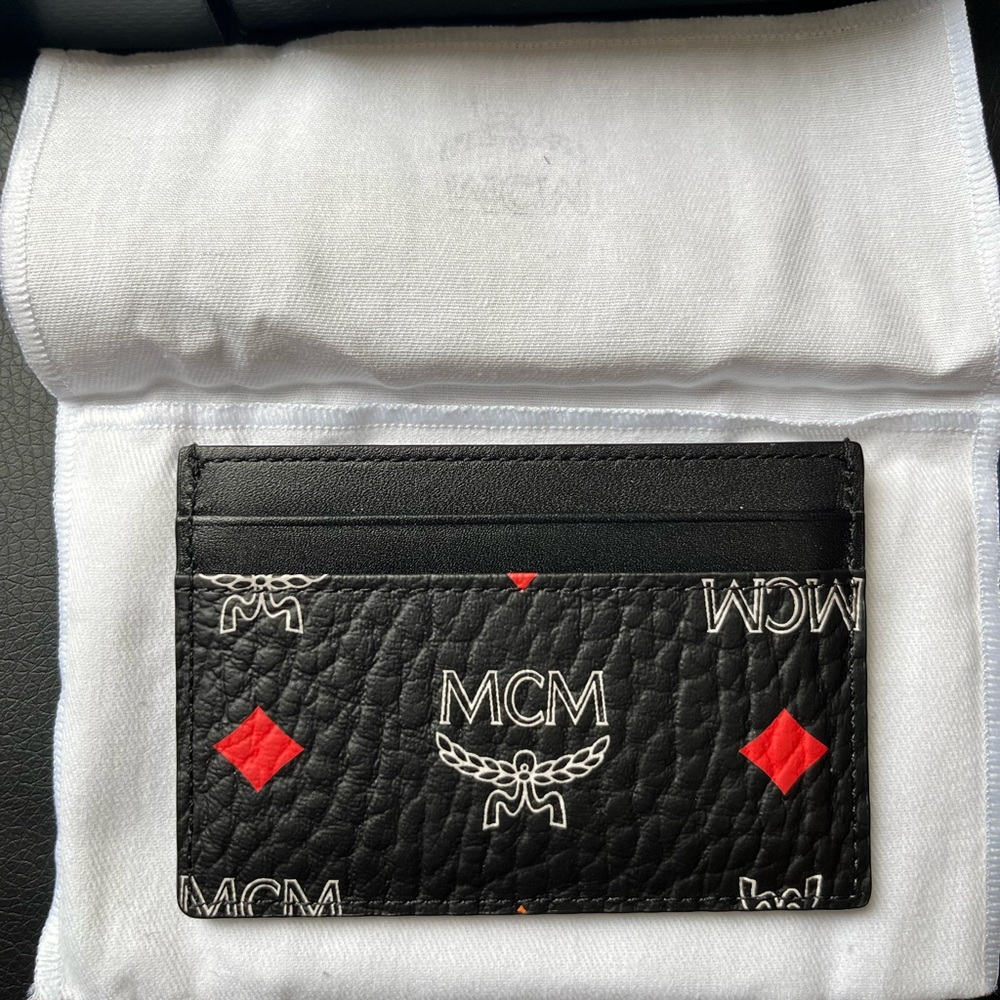 MCM Spectrum Diamond Black Cardholder Wallet